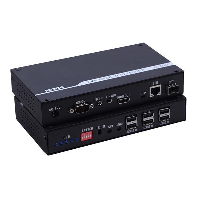Veszteség nélküli KVM az IP HDMI optikai hálózathálózaton keresztül