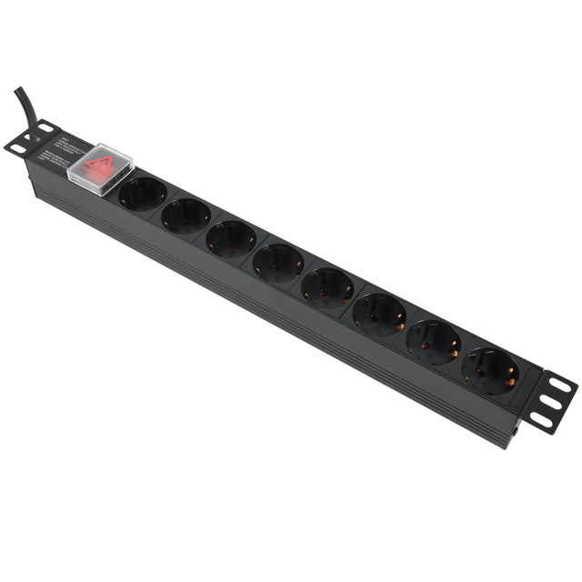 1U Aluminum Case Schuko Euro Ginamit na 16A PDU